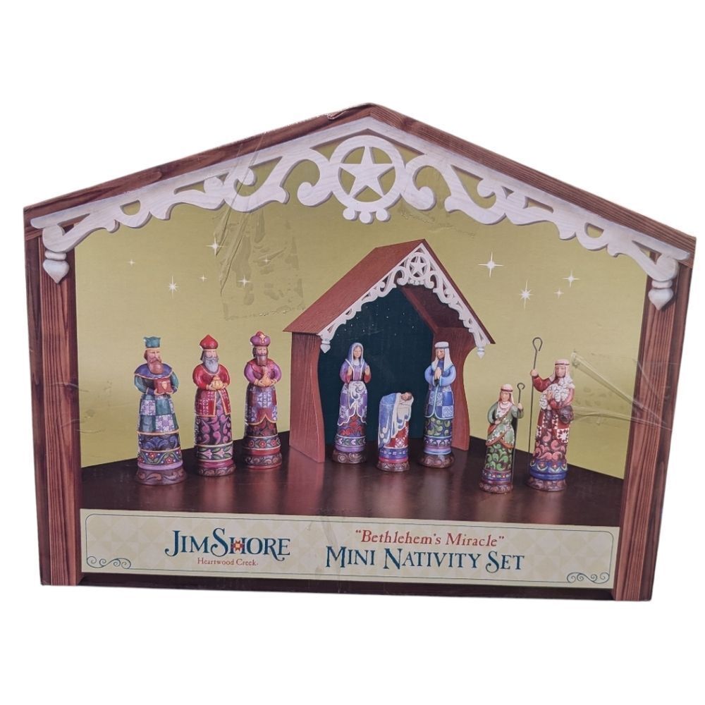 Jim Shore Heartwood Creek "Bethlehem's Miracle" Mini Nativity Set - 4019255